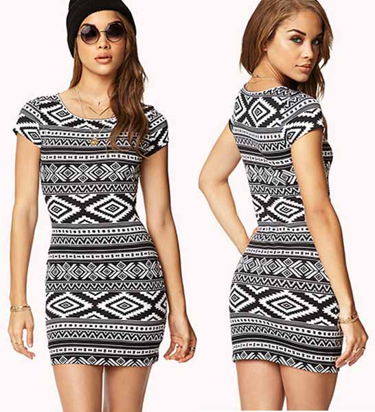 Incan Print Dress